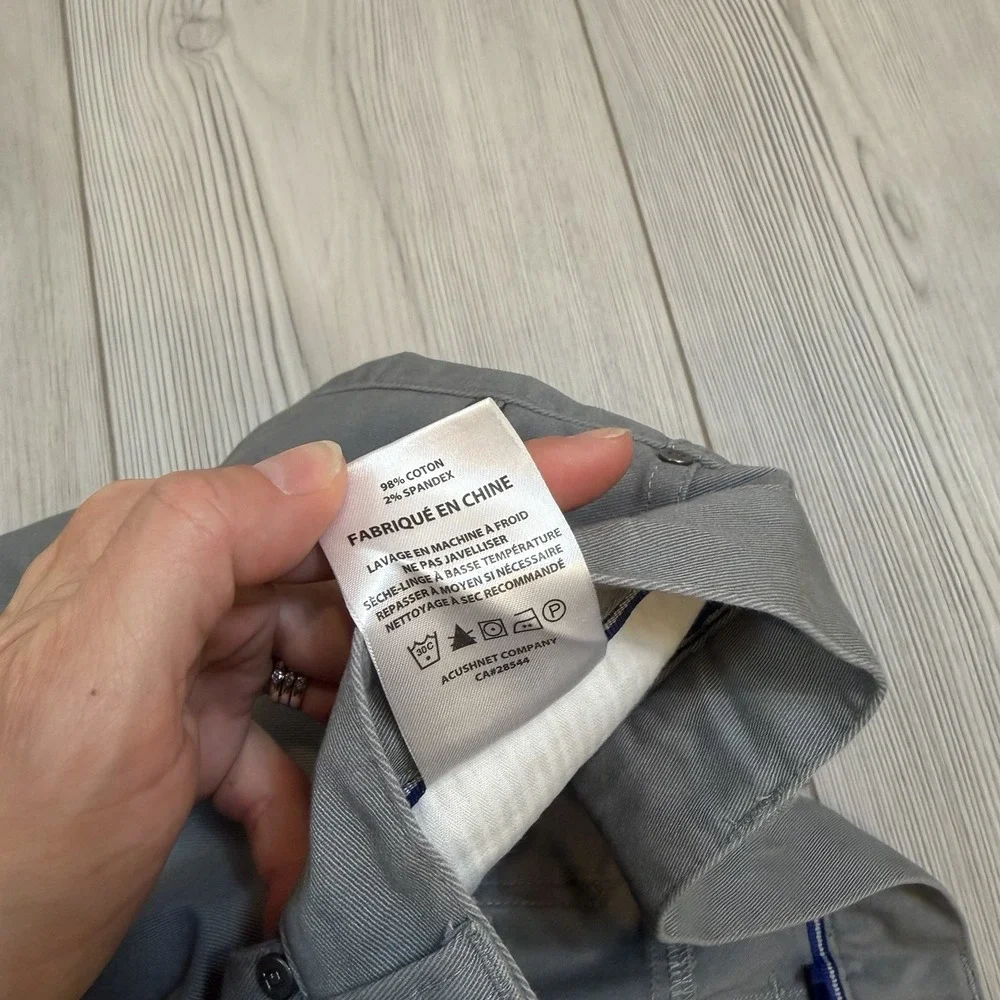Lot Of 2 Mens Footjoy Straight‎ Leg Grays Pants 33x32 Pockets